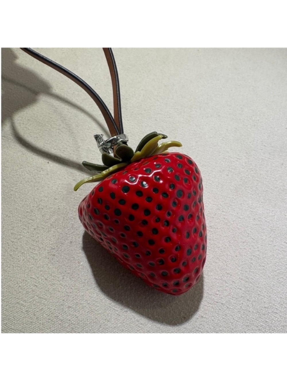 Tory Burch red strawberry charm - Picture 4 of 7
